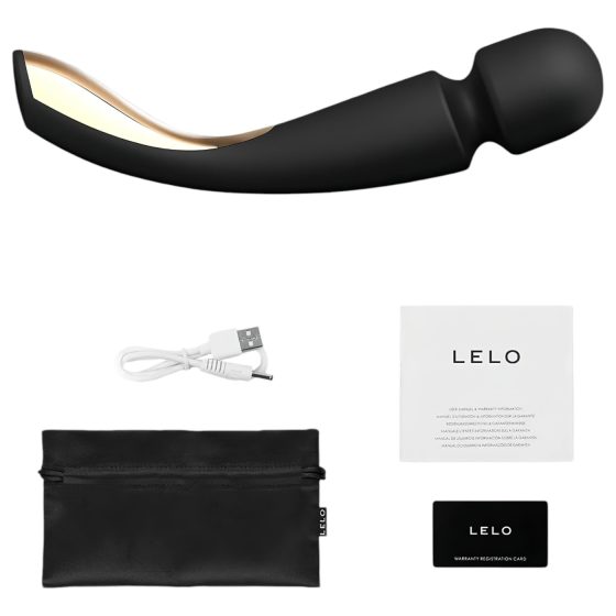 LELO Smart Wand 2 - velký - nabíjecí masážní vibrátor (černý)
