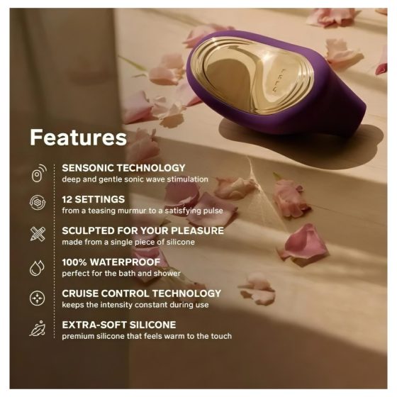 LELO Sona 2 Cruise - stimulátor klitorisu s vlnami - černý