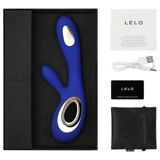LELO Soraya Wave - dobíjecí vibrátor s klitorálním ramenem (modrý)