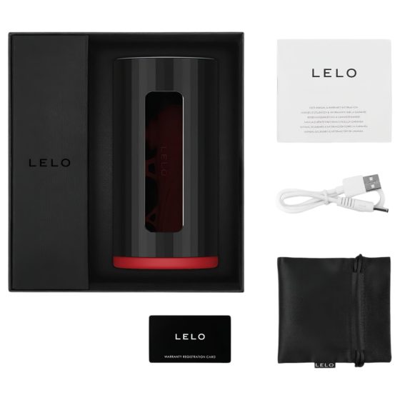 LELO F1s V2 - interaktivní masturbátor (červená)