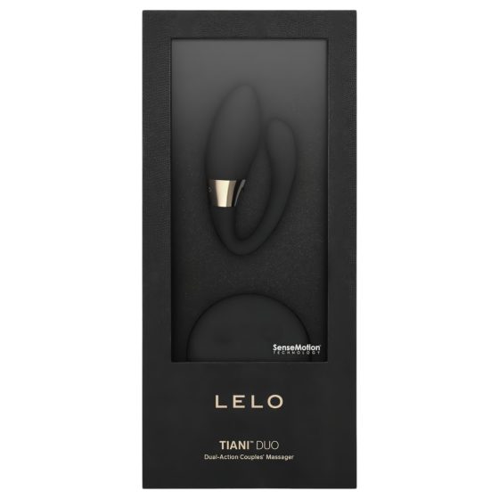 LELO Tiani Duo - silikonový párový vibrátor (černý)
