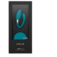LELO Tiani Duo - silikonový párový vibrátor (modrý)