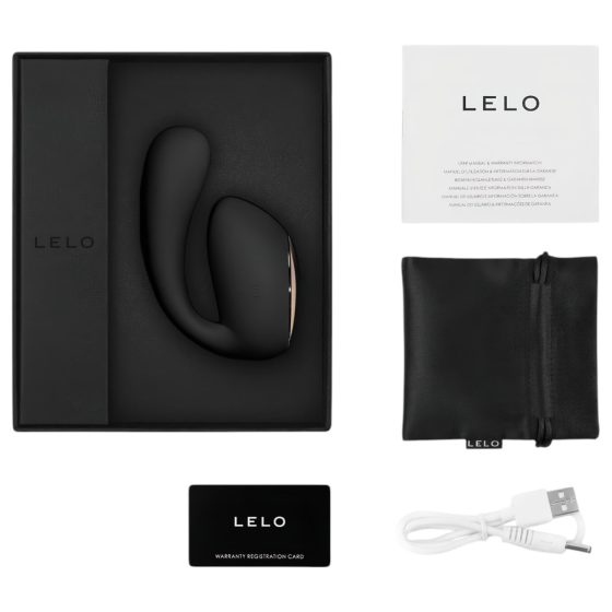 LELO Ida Wave - chytrý, dobíjecí rotační vibrátor (černý)