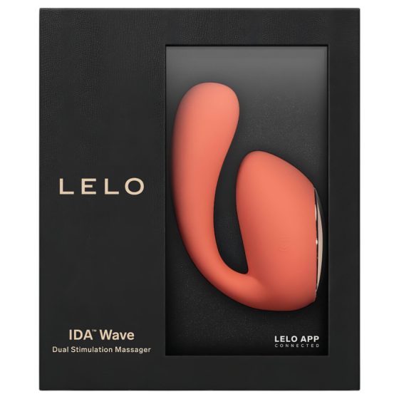 LELO Ida Wave - chytrý, dobíjecí vibrační a rotační vibrátor (korálový)