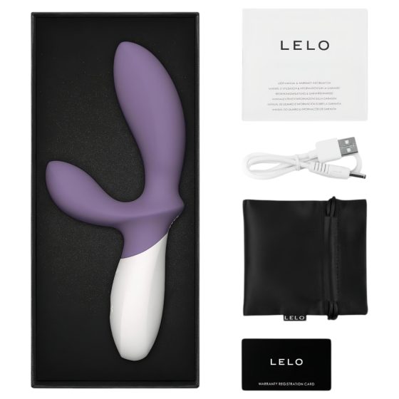 LELO Loki Wave 2 - vibrační masáž prostaty - akumulátor, vodotěsný - fialový