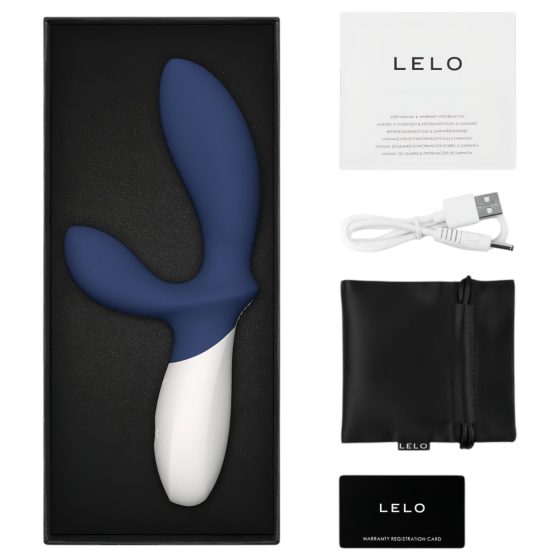 LELO Loki Wave 2 - vibrační masáž prostaty - dobíjecí, vodotěsný, modrý