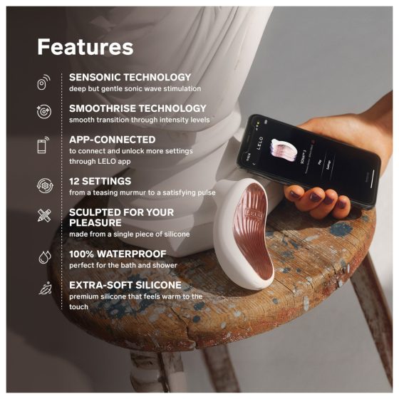 LELO Sona 3 - stimulátor klitorisu vlnami - bílá