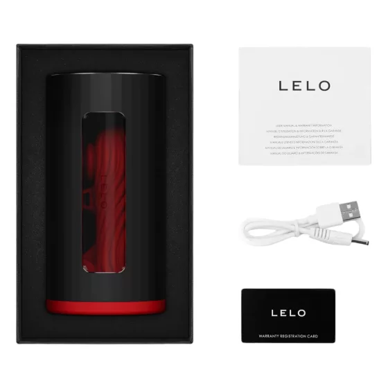 LELO F1s V3 - interaktivní masturbátor - červený