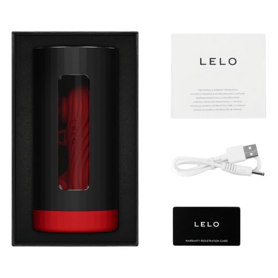 LELO F1s V3 XL - interaktivní masturbátor (červený)