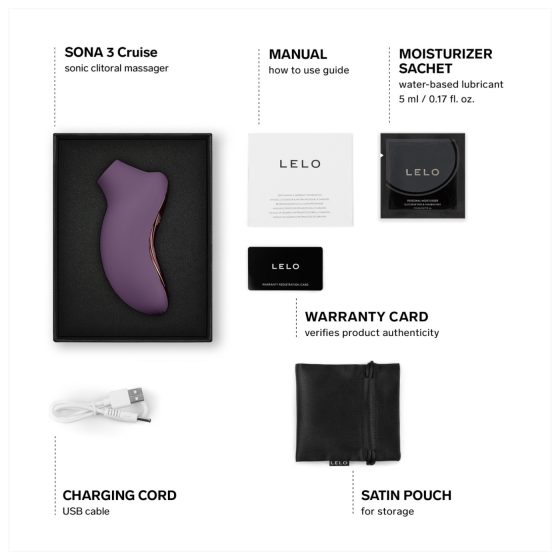 LELO Sona 3 Cruise - stimulátor klitorisu vlny - fialový
