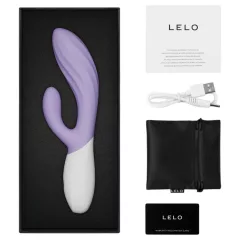   LELO INA Twist - dvojitý vibrátor na bod G s ramenem pro stimulaci klitorisu (fialový)