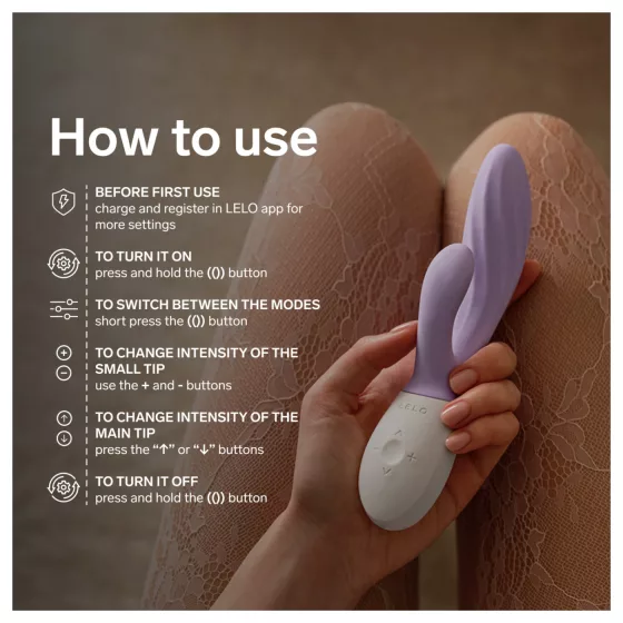 LELO INA Twist - duální vibrátor na G‑bod s klitorálním ramínkem (fialový)