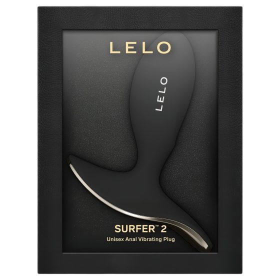 LELO Surfer - chytrý vibrační anální kolík (černý)