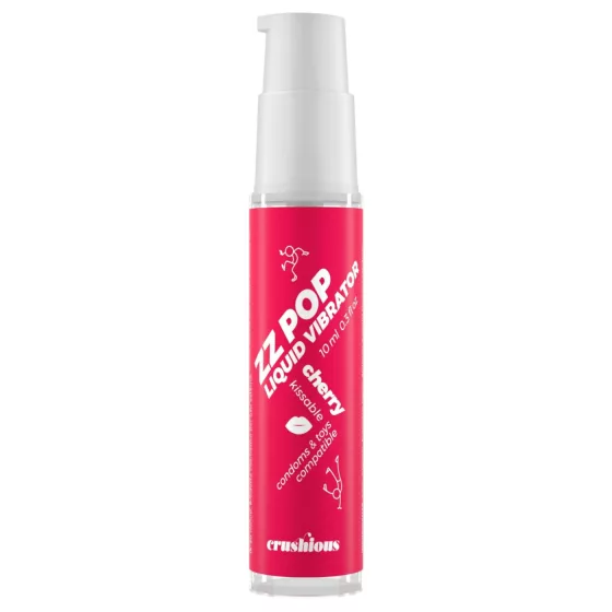 Crushious ZZ POP - jedlý tekutý vibrátor, třešeň (10 ml)