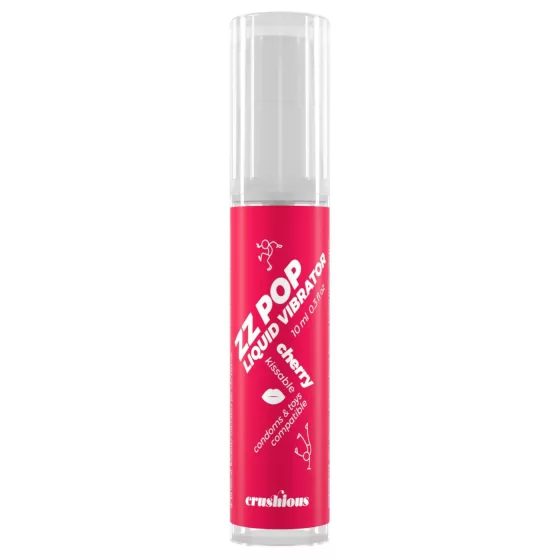 Crushious ZZ POP - jedlý tekutý vibrátor, třešeň (10 ml)