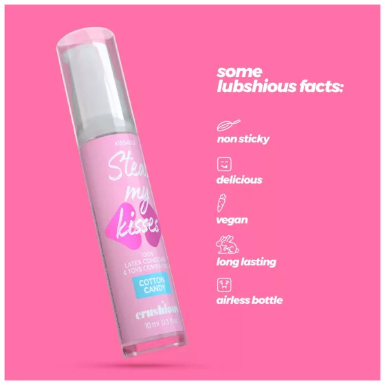 Crushious Steal My Kisses - ochucené lubrikační gel, cukrová vata (10 ml)