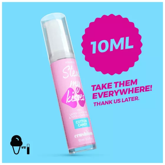 Crushious Steal My Kisses - ochucené lubrikační gel, cukrová vata (10 ml)