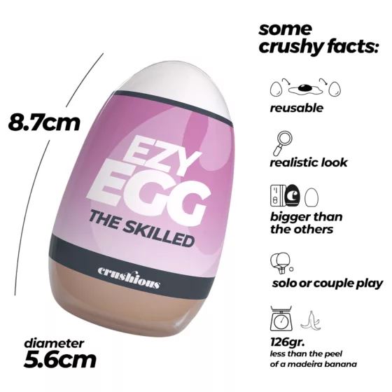 Crushious Ezy Egg The Skilled - masturbační vajíčko (tělové)