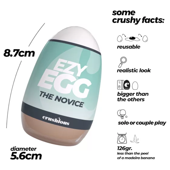 Crushious Ezy Egg The Novice - masturbační vajíčko (tělové)
