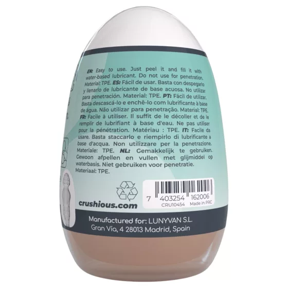 Crushious Ezy Egg The Novice - masturbační vajíčko (tělové)