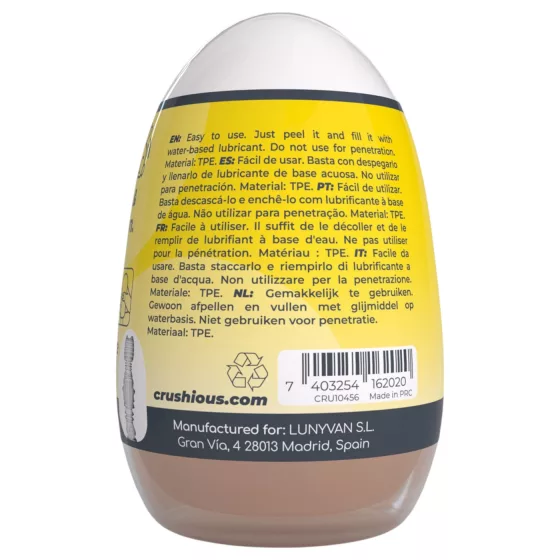 Crushious Ezy Egg Anal - masturbační vajíčko (tělové)