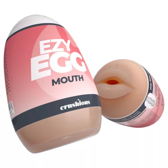 Crushious Ezy Egg Mouth - masturbační vajíčko (tělová barva)