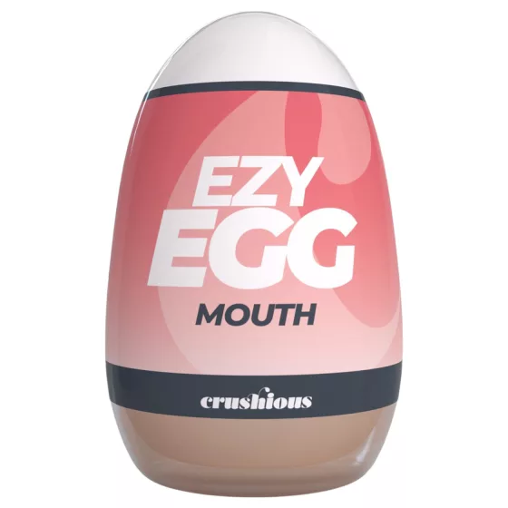 Crushious Ezy Egg Mouth - masturbační vajíčko (tělová barva)