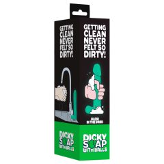 Dicky - svítící mýdlo ve tvaru penisu s varlaty (265g)