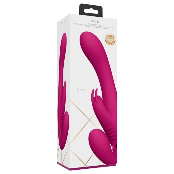 Vive Suki - připínací vibrátor bez popruhů (růžový)