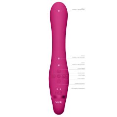 Vive Suki - připínací vibrátor bez popruhů (růžový)