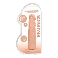 RealRock Dong 8 - realistický dildo (20 cm) - přírodní