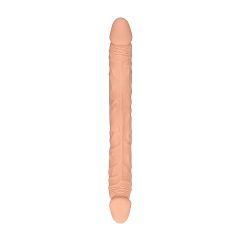   RealRock Double Dong 14 - dvojitý dildo (36 cm) - přírodní