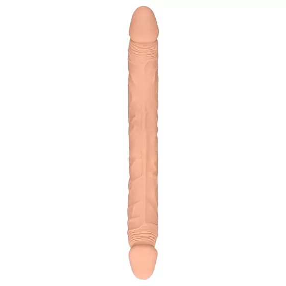 RealRock - dvojitý dildo - oboustranný - tělová - 36 cm