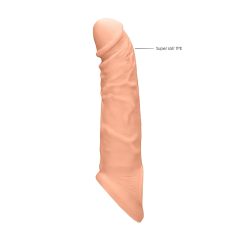   RealRock Penis Sleeve 8 - návlek na penis (21cm) - tělová barva