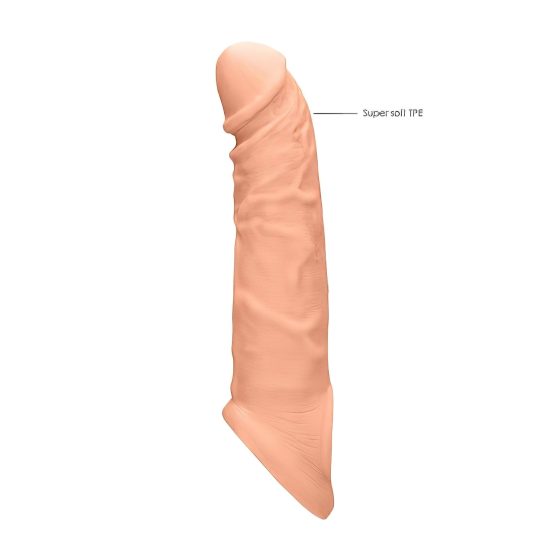 RealRock - návlek na penis - 21 cm - tělová barva