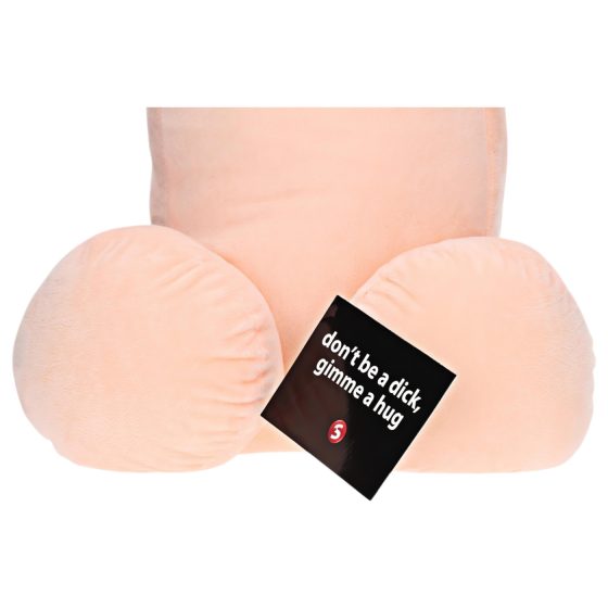 Objímatelný plyšový penis - 60 cm (přírodní)