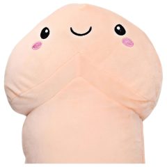 Objímatelný penis plyšák - 100 cm (přírodní)