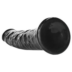 RealRock Slim realistický dildo - 15,5 cm (černý)