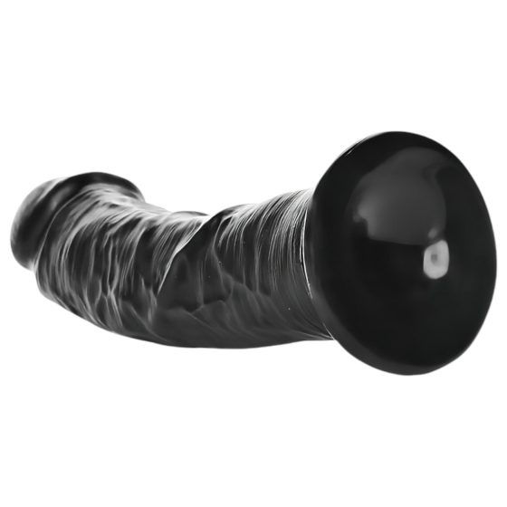 RealRock - realistické dildo s přísavkou - 15,5 cm - černé