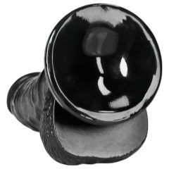   RealRock - realistické dildo s přísavkou - 15,5 cm (černé)
