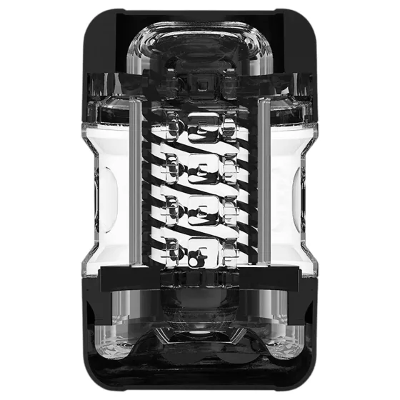 MX Spiral Portable Quin Cup - spirálový, sací masturbátor (černý)