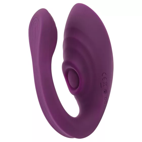 DiDi Sync Passion - dálkově ovládaný, poklepávací párový vibrátor (fialový)