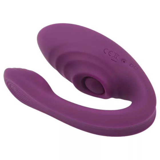 DiDi Sync Passion - dálkově ovládaný, poklepávací párový vibrátor (fialový)