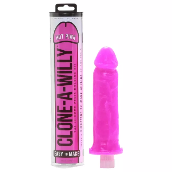 Clone-a-Willy - sada na výrobu otisku penisu s vibrátorem - růžová