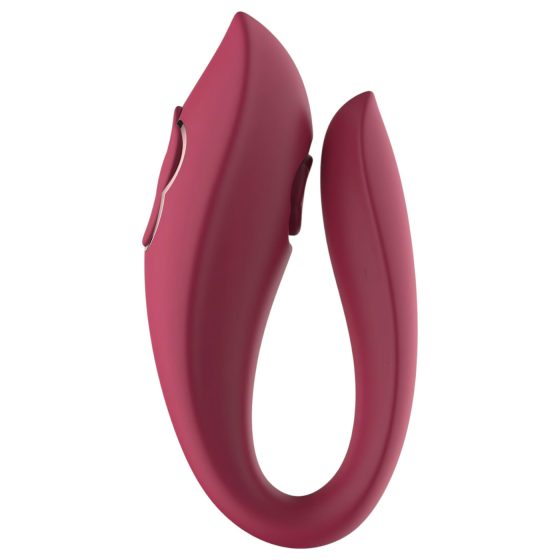 Raytech Rose - akumulátorový, vodotěsný párový vibrátor (červený)