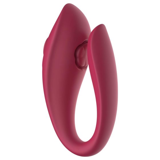 Raytech Rose - akumulátorový, vodotěsný párový vibrátor (červený)