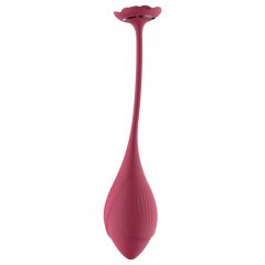   Raytech Rose - dobíjecí vibrační vajíčko s dálkovým ovládáním (červené)
