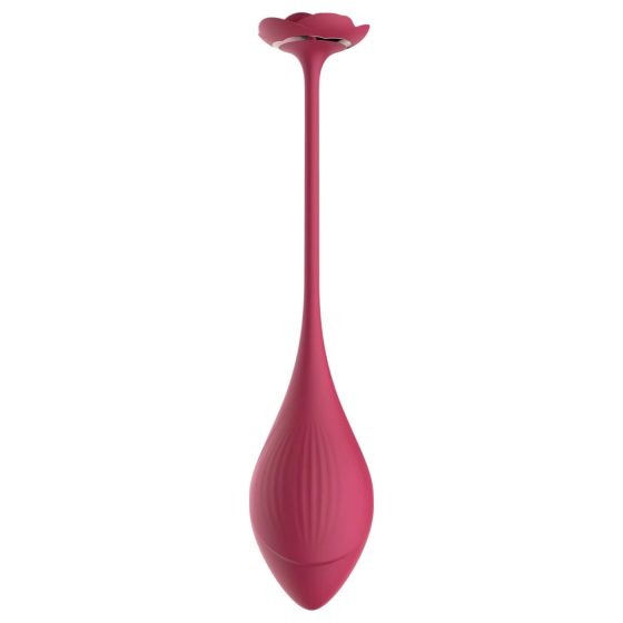 Raytech Rose - dobíjecí vibrační vajíčko s dálkovým ovládáním (červené)