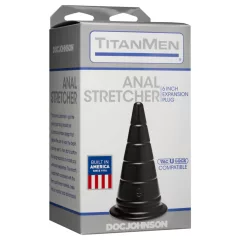   Doc Johnson TitanMen Anal Stretcher - kuželový anální roztahovací plug (černý) - 15 cm