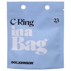   Doc Johnson C-Ring - silikonový erekční kroužek (černý)